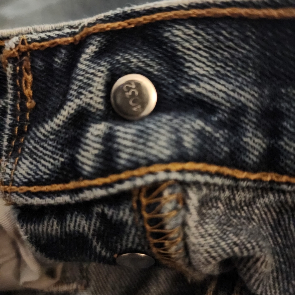 Vintage x 2000s “made in Mexico” 501 Levis Red Tab Indigo Blue Jean - Picture 8 of 12
